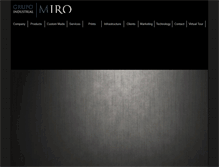 Tablet Screenshot of grupomiro.com